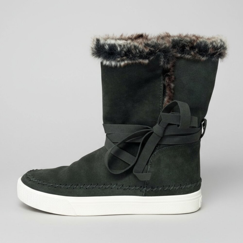 TOMS olive suede Vista boots, size 8, NEW IN BOX!